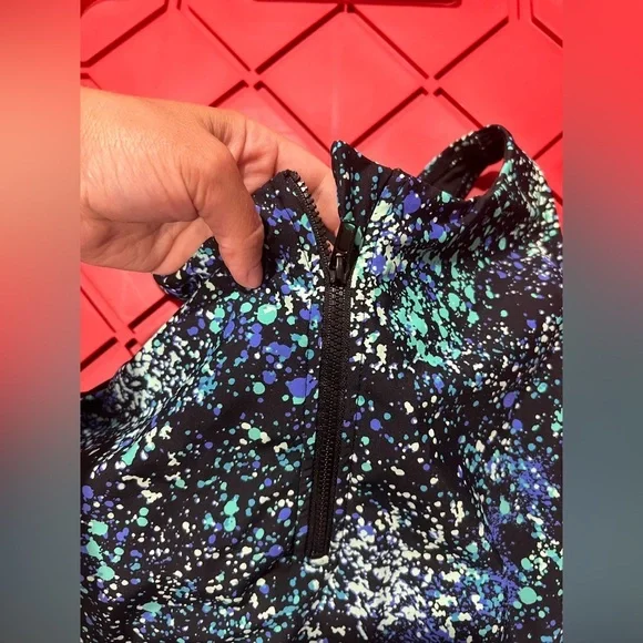 Women’s‎ Title Nine splatter bikini 2 piece swimsuit black blue green L large - Picture 4 of 11